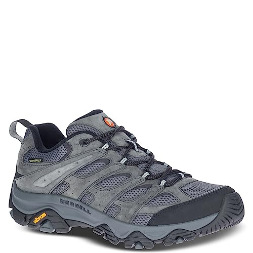 J035855 Merrell Moab 3 Waterproof Hiking Shoe, Granite, Size 10