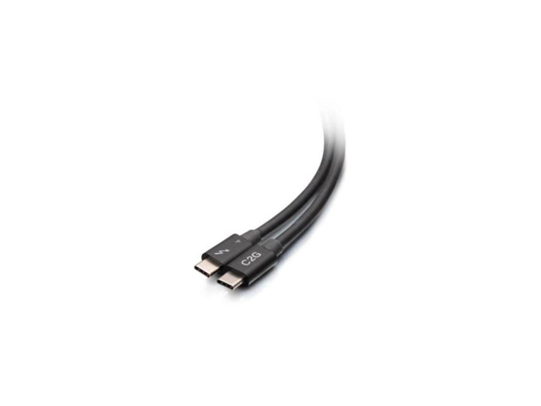 C2G 2.5ft Thunderbolt 4 USB C Cable - USB C to USB C - 40Gbps - M/M
