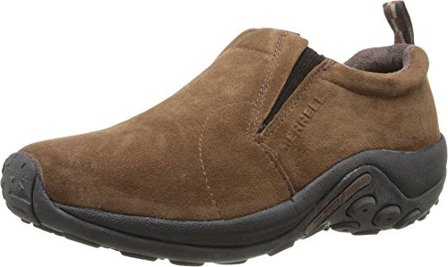 MERRELL MENS JUNGLE MOC LOAFER, DARK EARTH, SIZE 10 US