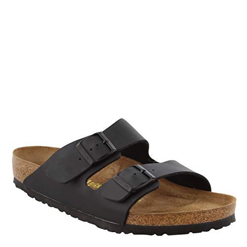 BIRKENSTOCK MEN'S ARIZONA BIRKO-FLOR SANDALS - SIZE 8 - BLACK