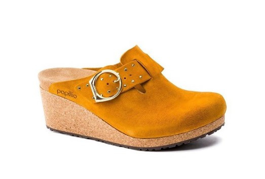BIRKENSTOCK WOMEN'S PAPILLIO FANNY RIVETS CLOG SIZE 5, BUCKTHORN