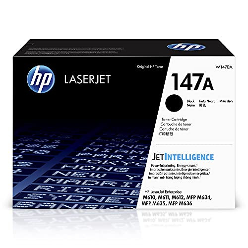 HP 147A Black Toner Cartridge Works with HP LaserJet Enterprise M610, M611, M612