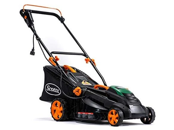 Scotts 51519S 19in 13Amp Corded Electric Lawn Mower BLACK/ORANGE/GREEN