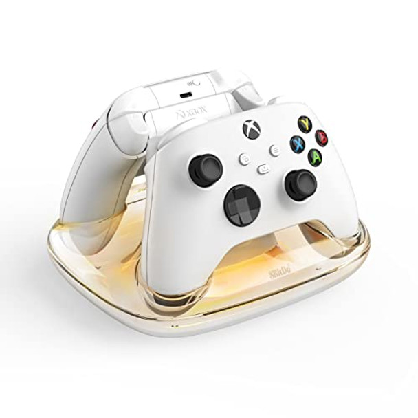 8BITDO Dual Charging Dock for Xbox Wireless Controllers, Magnetic Secure (White)