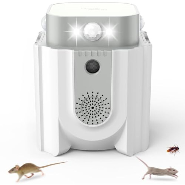 Endbug Ultrasonic Pest Repeller Indoor Rodent Repellent with PIR DT-01 White