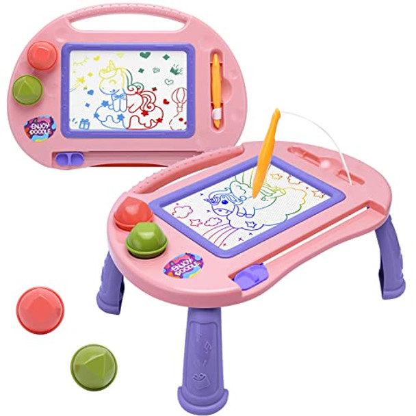 BABLOCVID TODDLER TOYS FOR 1-2 YEAR OLD GIRLS, MAGNETIC DRAWING DOODLE -PINK