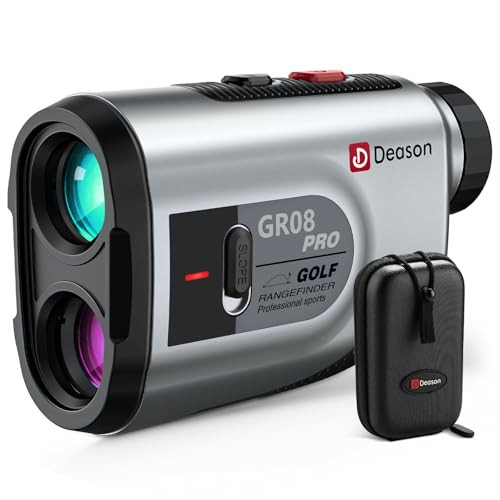 Deason Golf Rangefinder Slope 13 Yards Laser 7X Yards Rechargeable (Gray)
