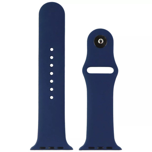 FanTEK Silicone Watch Band for Apple Watch, 42mm, Dark Blue