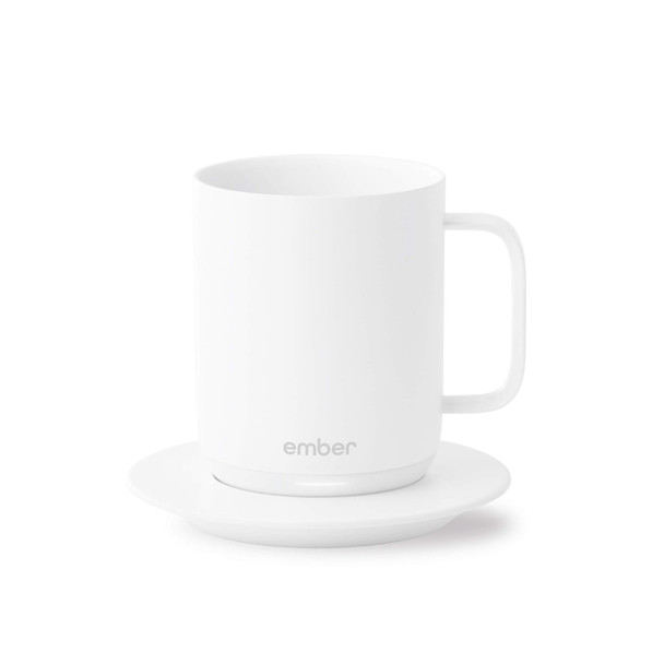 Ember Temperature Control Smart Mug 10 Ounce, 1-hr Battery Life, White