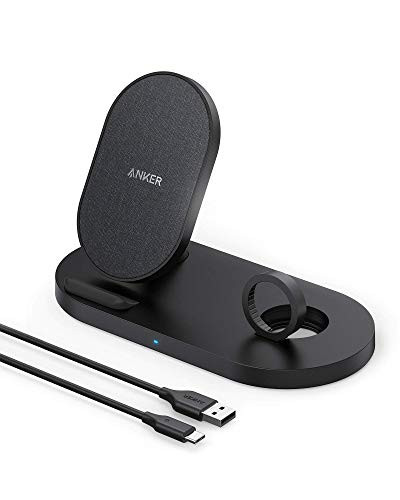 ANKER WIRELESS CHARGING STATION POWERWAVE SENSE 2-IN-1 STAND A2595 - BLACK