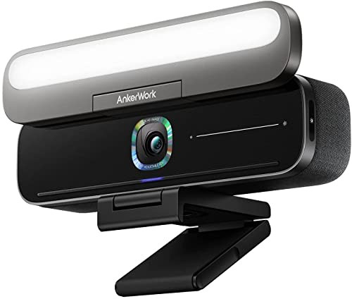 ANKERWORK B600 VIDEO BAR 4-IN-1 2K COMPUTER CAMERA WITH SPEAKER MIC - BLACK
