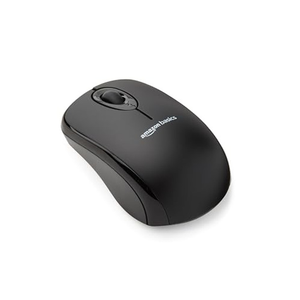 AMAZON BASICS 2.4 GHZ WIRELESS OPTICAL COMPUTER MOUSE WITH USB NANO RECEIVER