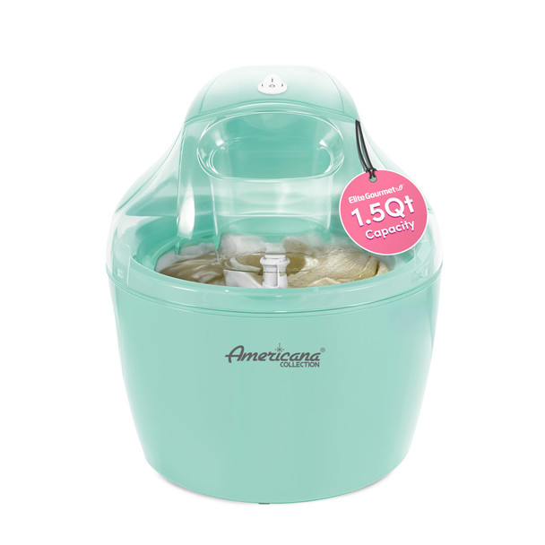 Americana Collection Elite EIM-1432M 1.5 Quart Electric Ice Cream Maker - Mint