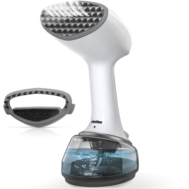 ROLIPO STEAMER FOR CLOTHES 1200W, CLOTHES STEAMER FOR HOME, OFFICE, TRAVEL WHITE