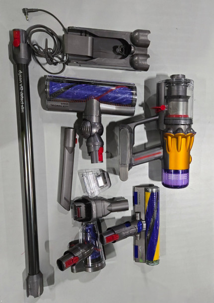 Dyson SV46 V12 Detect Slim Cordless Vacuum Cleaner, Yellow/Iron