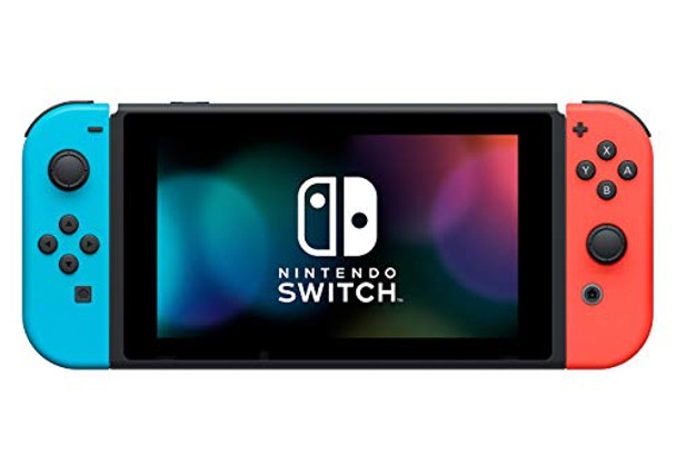 NINTENDO SWITCH V2 HAC-001(-01) w/ OEM Blue/Red Joycon, Charger, No Dock