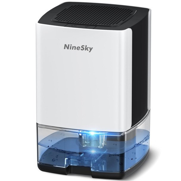 NINESKY DEHUMIDIFIER FOR HOME, 35OZ WATER, 300 SQ.FT, 7 LIGHTS (C1, WHITE)