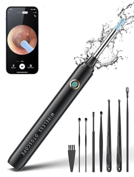 DEETOK Find U Ear Wax Removal Ear Cleaner with Camera, 1080P - Deep Black