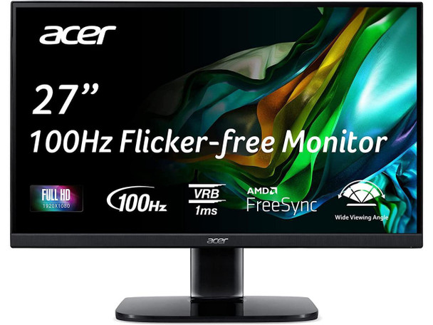 Acer KA272 EBI 27" IPS Full HD (1920 x 1080) Zero-Frame Gaming Office Monitor |