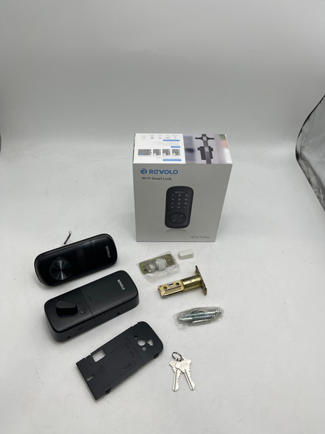 REVOLO SMART WIFI KEYLESS ENTRY DOOR LOCK WITH TOUCHSCREEN KEYPAD WFP01 - BLACK