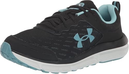 UNDER ARMOUR Women's CHARGED ASSERT 10 Running Shoe BLACK/BLUE SIZE 10.5