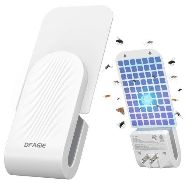 DFAGIE Fly Trap Indoor (1 Device + 5 Glue Cards), Plug-in, Mosquito, White