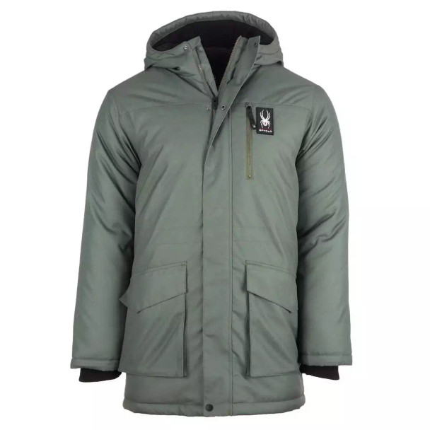 SPFGM113 SPYDER MEN'S PARKA TEA LEAF SIZE MEDIUM New