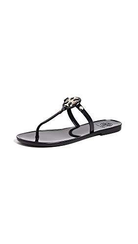 51148678 TORY BURCH WOMEN'S MINI MILLER FLIP FLOPS SIZE: WOMEN 10 MEDIUM - BLACK