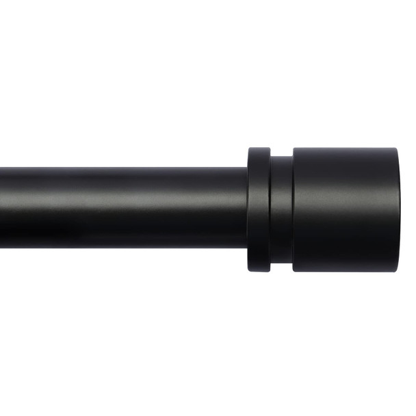 Bryondeth Standard Curtain Rod & Wall Bracket SMALL WCR48B - BLACK