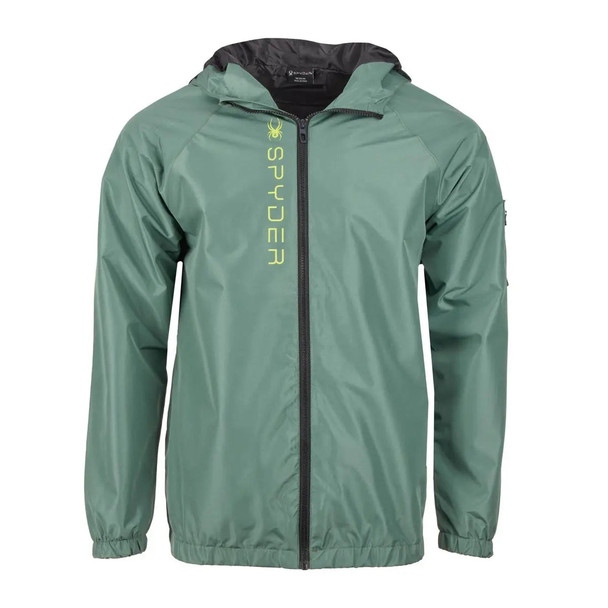 SPYDER MEN'S SLEEVE POCKET WINDBREAKER - SIZE: MEN S - DARK FOREST New