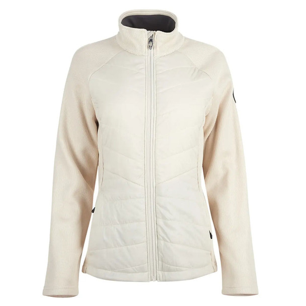SPYDER WOMEN'S NOVA FULL ZIP HYBRID JACKET, MOONBEAM, MEDIUM New