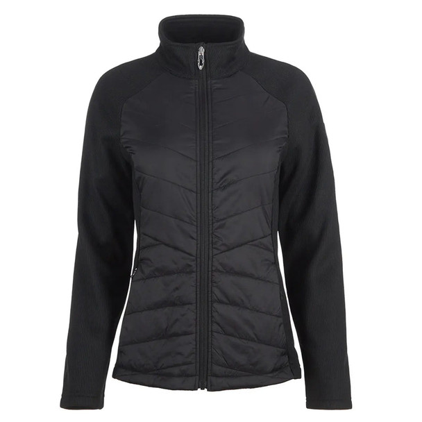 SPYDER WOMEN'S NOVA FULL ZIP HYBRID JACKET, BLACK, X-LARGE New