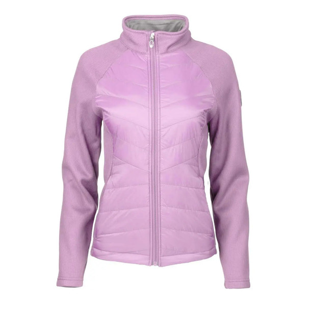 SPYDER WOMEN'S NOVA FULL ZIP HYBRID JACKET, LILAC, MEDIUM New