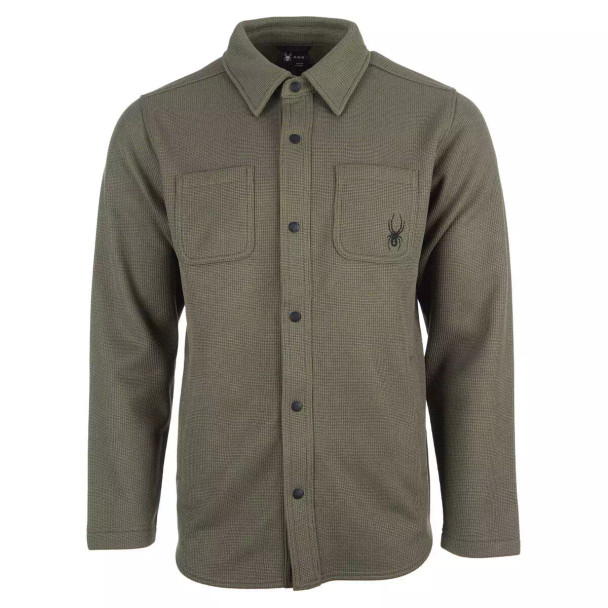 SPYDER MEN'S AVALON SHIRT JACKET - SIZE: MEN M - TEA LEAF New