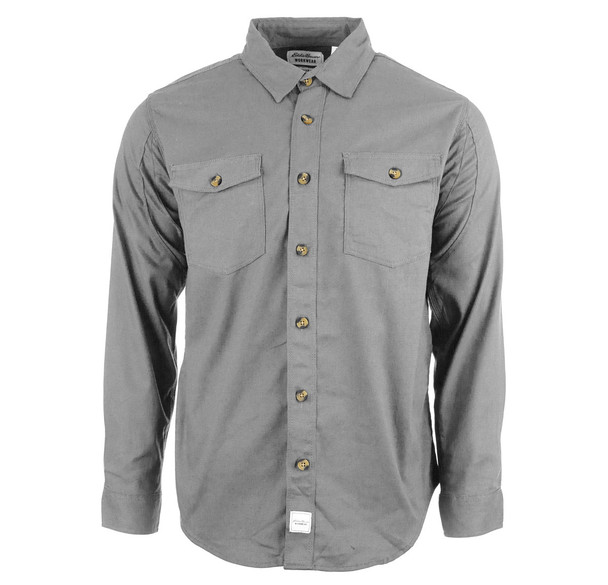 EDDIE BAUER MEN'S LICENSE TO WILL LONG SLEEVE SHIRT, XL, CLOUD GRAY, EBCL-A0556 New