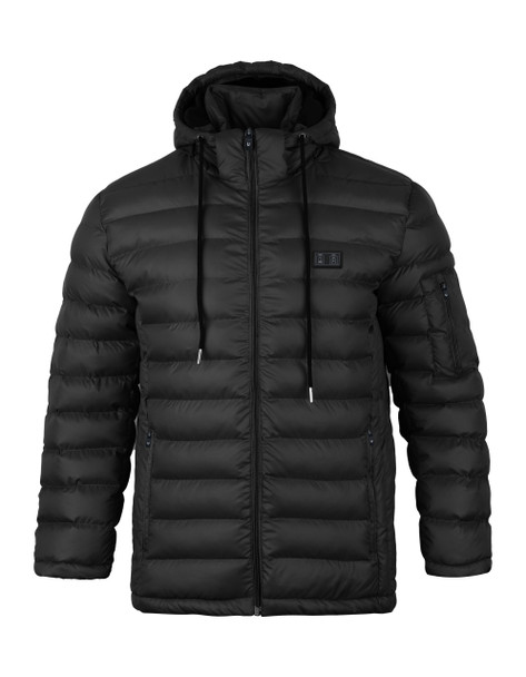 HELIOS – THE HEATED COAT – PAFFUTO STYLE FOR MEN - SIZE: MEN XL - BLACK