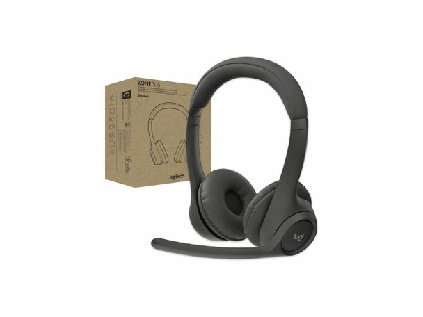 Logitech Zone 305 Business Wireless Headset With Microphone for Microsoft Teams