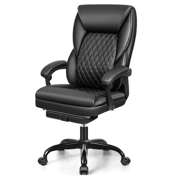 BESTERA OFFICE CHAIR BIG AND TALL OFFICE CHAIR EXECUTIVE OFFICE CHAIR - BLACK