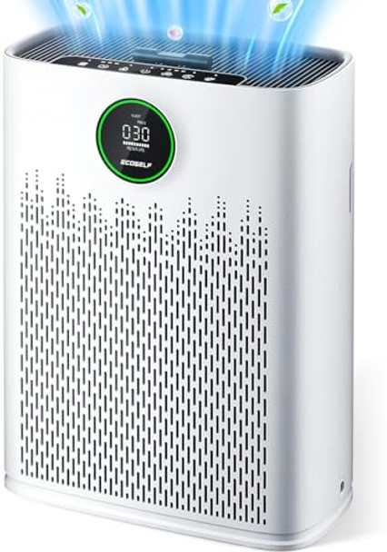 Air Purifiers for Home Large Room, with Smart Mode, PM2.5 Air Quality Display