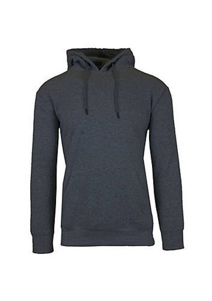 GALAXY BY HARVIC MEN'S HEAVYWEIGHT FLEECE-LINED HOODIE, MEDIUM, CHARCOAL, H-9001 New