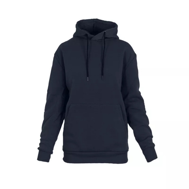 RUDOLPH WOMEN'S LOOSE FIT FLEECE LINED PULLOVER HOODIE - SIZE: 2XL - NAVY New