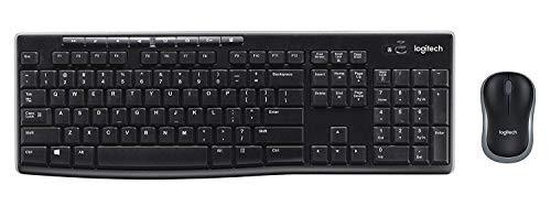 Logitech K270 WIRELESS KEYBOARD, M185 WIRELESS MOUSE COMBO, LONG BATTERY - BLACK