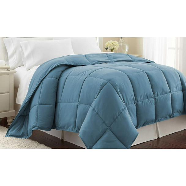 LUXURY HOME DOWN ALTERNATIVE COMFORTER - FULL/QUEEN - SKY BLUE