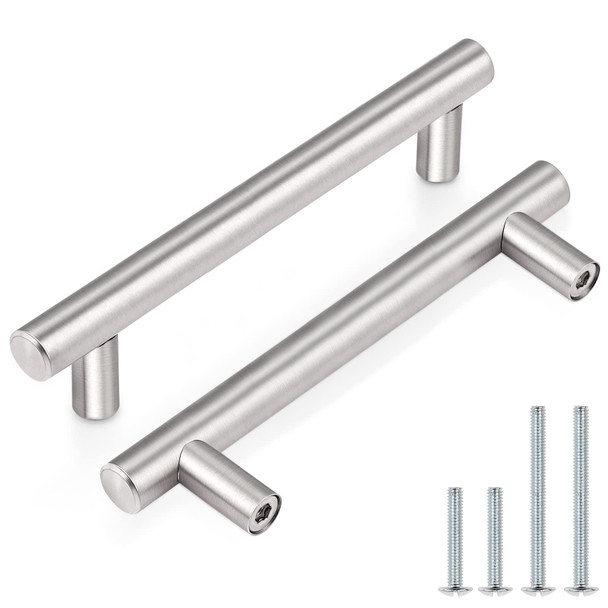 Probrico 10 Pack Euro Style T Bar Cabinet Pulls Stainless Steel Kitchen Handles New