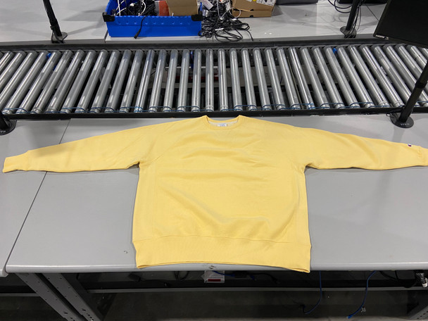 CHAMPION SWEATER, ORANGE/YELLOW, X-LARGE New
