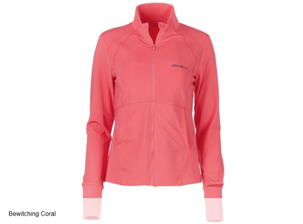 EDDIE BAUER WOMEN'S FULL ZIP JACKET, PINK, LARGE New