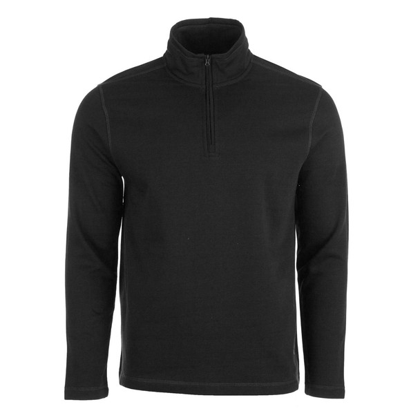 EDDIE BAUER MEN'S 1/4 ZIP - BLACK - SIZE: S New