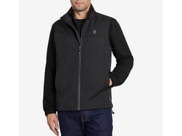 IZ250X IZOD MEN'S SOFTSHELL VEST - SIZE XL - BLACK New