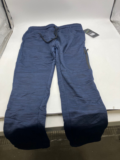 LOGAN AND MARTIN SWEATPANTS, 3 POCKETS - SIZE: MEN LARGE - NAVY HEATHER - 211363 New