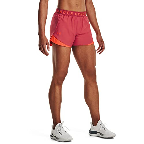 Under Armour Women's Play Up 3.0 Shorts Chakra/After Burn 2XL New